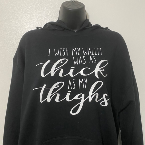 Gildan Tops - Gildan, Graphic Hoodie, Medium, Black, NWOT